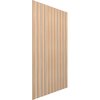 Ekena Millwork 94H x 3/8T Adjustable Wood Slat Wall Panel Kit w/ 4W Slats, Hickory contains 11 Slats SWW55X94X0375HI